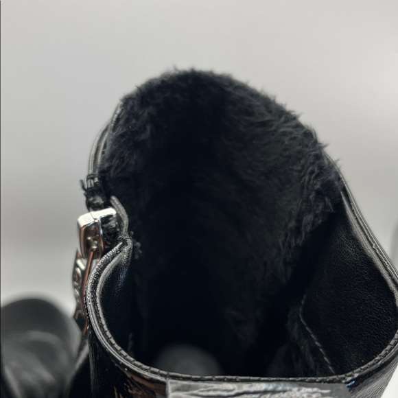 Ara Shiny Black Combat Boots - Picture 3 of 7